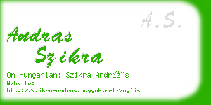 andras szikra business card